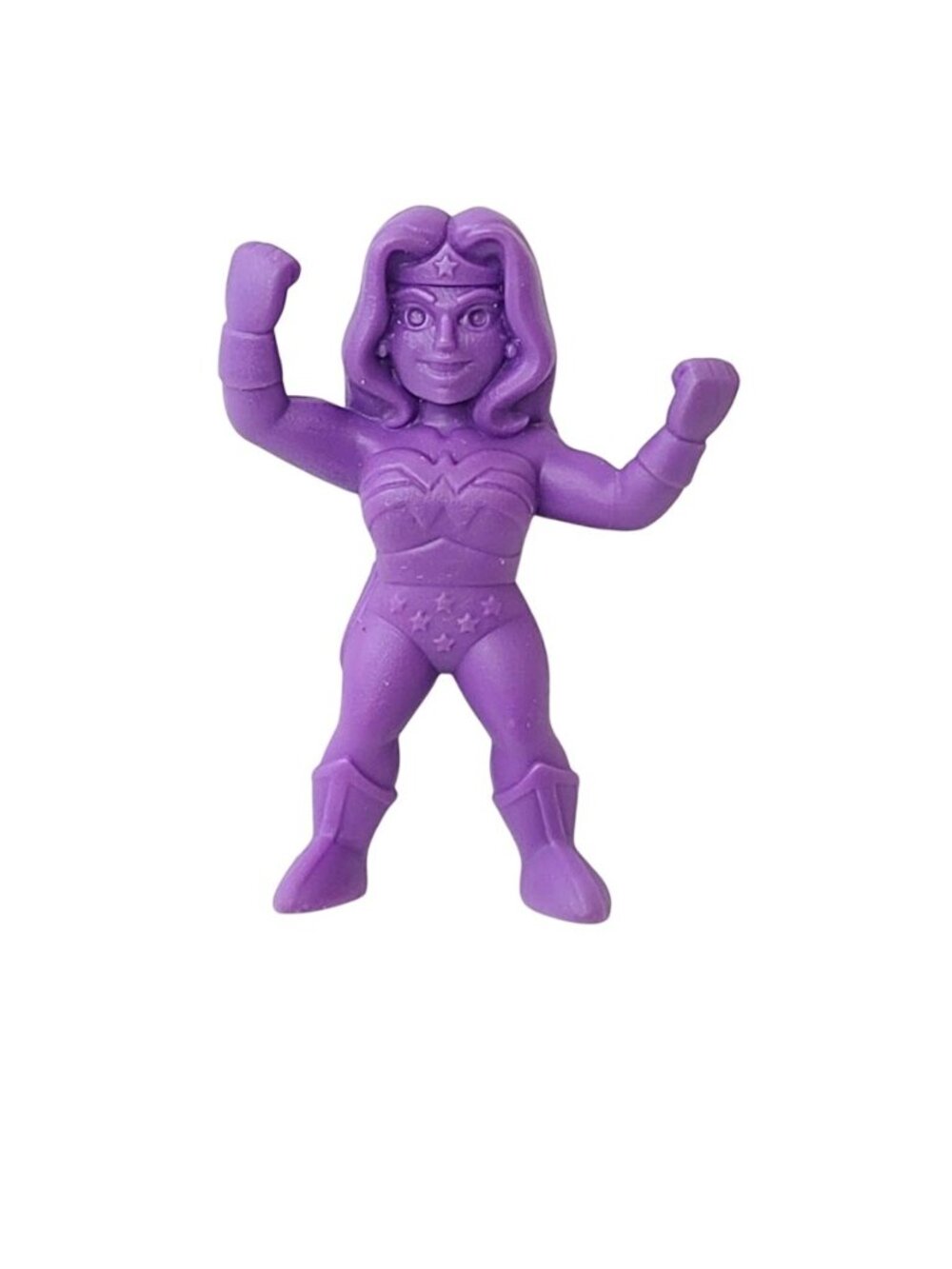 Wendys Kids Meal DC Heroes Wonder Woman Purple Mini Figure 2023 2" MUSCLE Men